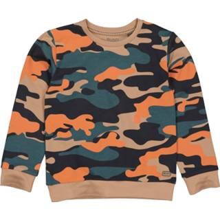 👉 Jongens sweater Quapi - Teodor AOP Zand steen camo 8719226463521