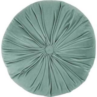 👉 Sierkussen Microvezel-Polyester blauw Tiseco Home Studio Rond Kleur: Mint 5413255111226