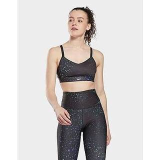 👉 BH zwart XXS vrouwen Reebok lux multi-colored speckle strappy beha - Black Dames 4065431077065