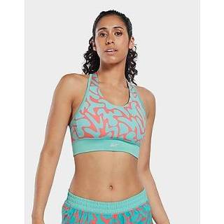 👉 Sport BH teal XS vrouwen Semi Classic Reebok running printed sportbeha - Dames 4065431266018