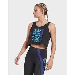 👉 Tanktop zwart m vrouwen Reebok les mills graphic - Black Dames 4065431212206