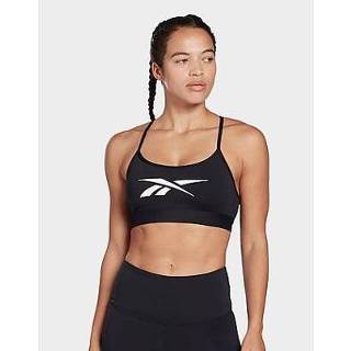 👉 Sport BH zwart XS vrouwen Reebok lux skinny strap medium-support sportbeha - Black Dames 4065423308023