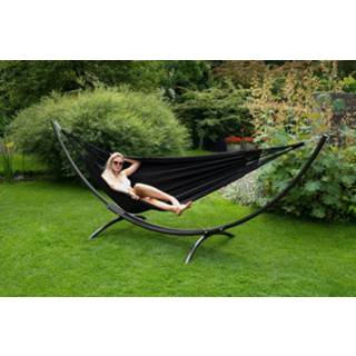 👉 'Arc & Comfort' Black Tweepersoons Hangmatset - Zwart - Tropilex ®