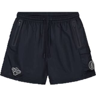 👉 Swimshort zwart blauw m unisex mannen Black Bananas Digital Havana Donkerblauw Heren