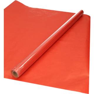 👉 Inpakpapier roodbruin Inpakpapier/cadeaupapier - 1x rol 70 x 200 cm