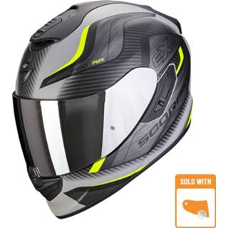 👉 Integraalhelm grijs zwart geel m active Scorpion Exo-1400 Evo Air Attune Matt Grijs-Zwart-Neon 3399990100416