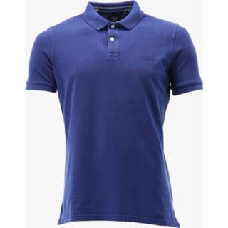 👉 Polo shirt s Donker Blauw Superdry Poloshirt VINTAGE DESTROY