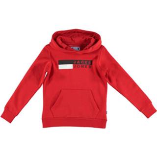 👉 Hoodie rood Jack&Jones CORP LOGO