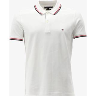 👉 Polo shirt s wit Tommy Hilfiger Poloshirt TIPPED PLAC 186616010401