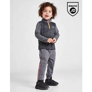 👉 Grijs kinderen Under Armour Tech Twist 1/4 Zip Set Infant - Grey Kind 5059917984151