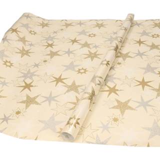 👉 Inpakpapier Kerst inpakpapier/cadeaupapier met sterren 200 x 70 cm