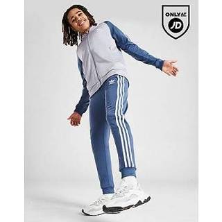 👉 Trainingsbroek blauw kinderen Adidas Originals Adicolor SST - Blue Kind 4066748894277