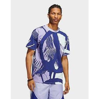 👉 Print T-shirt multicolor purper wit XL male mannen Adidas Originals Adiplay Allover - / Dust Purple White Heren 4065425048231