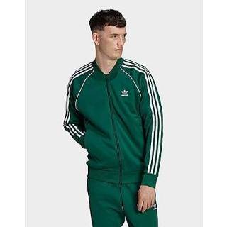 👉 Trainingsjack donkergroen wit XXXL male Collegiate Green mannen Adidas Originals Adicolor Classics Primeblue SST - / White Heren 4065415088360