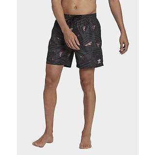 👉 Zwemshort zwart grijs roze XS male mannen Adidas Originals Rekive Allover Print - Black / Grey Six Bliss Pink Heren 4066747875970