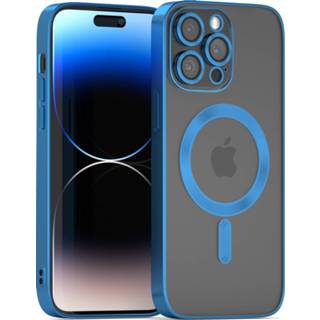 👉 Cameracover blauw Coverzs iPhone 11 Pro Magsafe hoesje met camera cover (blauw) 8720836233350
