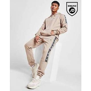 👉 Bruin s male mannen Adidas Originals Tape Fleece Joggers - Brown Heren 4066748081899