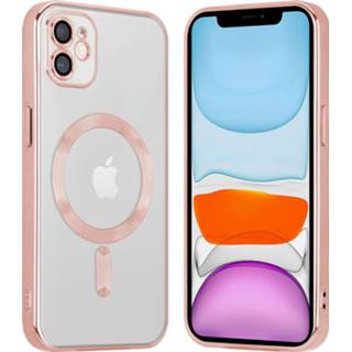 👉 Cameracover roze Coverzs iPhone 11 Magsafe hoesje met camera cover (roze) 8720836233305