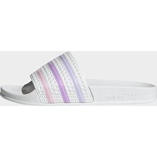 👉 Badslippers wit purper vrouwen cloud white Adidas Originals adilette - / Bliss Lilac Purple Tint Dames 4066747334781