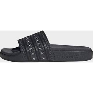 👉 Badslippers zwart wit carbon vrouwen Adidas Originals adilette - / Core Black Cloud White Dames 4065427389530