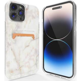 👉 ShieldCase iPhone 13 Pro hoesje pasjes (Elegant Marble) 8720836237983