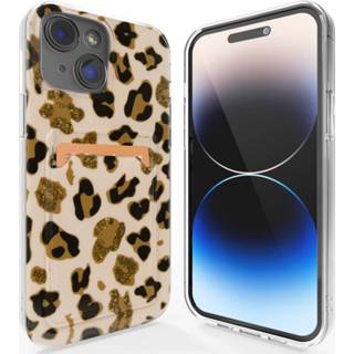 👉 ShieldCase iPhone 13 hoesje pasjes (Lovely Leopard) 8720836237945