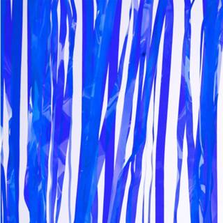 👉 Folie blauw transparant deurgordijn 200 x 100 cm