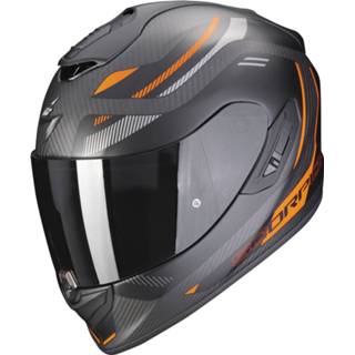 👉 Integraalhelm zwart oranje carbon XL active Scorpion Exo-1400 Evo Air Kydra Matt Zwart-Oranje 3399990101949