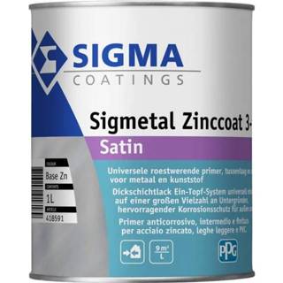 👉 Sigma sigmetal zinccoat 3in1 satin kleur 1 ltr 8716242918172