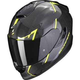 👉 Integraalhelm zwart geel carbon 2XL active Scorpion Exo-1400 Evo Air Kendal Zwart-Neon 3399990102472