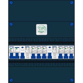 👉 Groepenkast met 6 installatieautomaten 16A en 2 aardlekschakelaar2 2 polig 40Am hoofdschakelaar