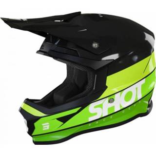 Groen XL active SHOT Furious Story Glanzend Crosshelm 3701030107154