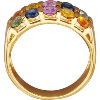 👉 Dames ring zilver saffieren multicolor vrouwen Damesring met 4055705628529