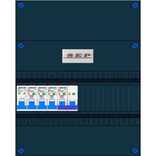 👉 SEP groepenkast 2 aardlekautomaten B16 30mA + kookgroep aardlekautomaat B16 30Ma 400V
