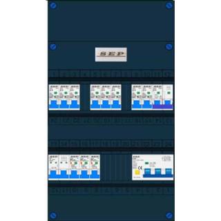 👉 Aardlekschakelaar SEP 8 groepen 230V 3 aardlekschakelaars 30mA hoofdschakelaar 4 polig krachtgroep 16A B 3910243103 8718959013522