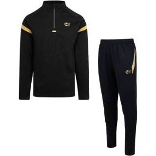 👉 Trainingspak zwart goud Cruyff Sports - Corner Zwart/