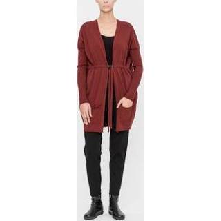 👉 Lang vest polyester comfort vrouwen One Size burgundy - trekkoord 5397036837430