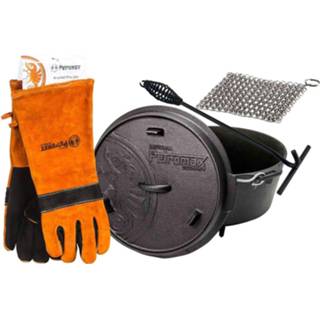 👉 Oven active Dutch FT3-3QT (met pootjes) Set - Pan + Deksellifter Vuurhandschoenen Cleaner 4250858508869