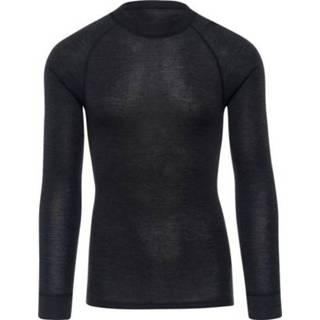 👉 Shirt lange mouw grijs active mannen Merinowol Warm Long sleeve - Heren Dark Grey Melange 4771999409339