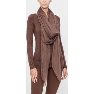 👉 Lange sjaal modale katoen vrouwen One Size Dark Brown 5397036873759