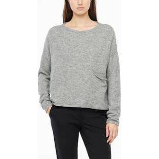 👉 Trui polyamide vrouwen medium grey One Size Linnen-katoenen - kort 5397189372635