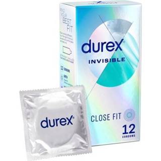 👉 Condoom latex transparant Durex Invisible Close Fit - 12 Condooms 5011417569269