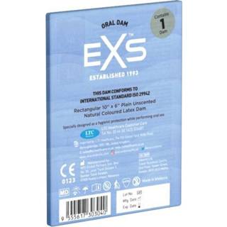 Latex transparant EXS Oral Dam - Beflapje 3 stuks