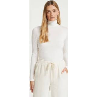 👉 Shirt active vrouwen wit Opus Sariette T-shirt met Col - Dames 4251892324316
