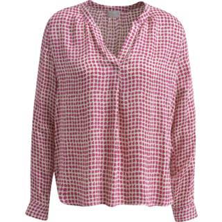 👉 Blous active vrouwen rood Milano blouse met V-hals print - Dames 4055435437583