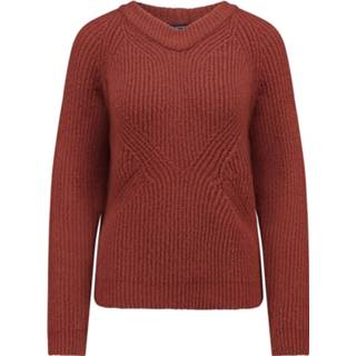 👉 Gebreide trui XXL vrouwen rood dessin 8720583113967