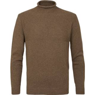 👉 Pullover active m mannen Profuomo turtleneck camel - Heren 8719064820630