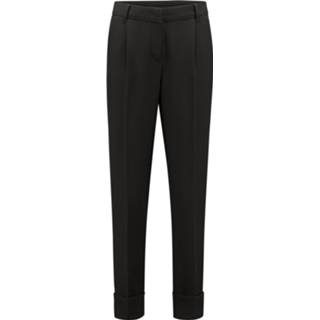 👉 Pantalon vrouwen zwart met vaste omslag 8720583166833