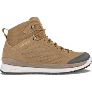 👉 Wandel schoenen vrouwen lichtbruin Lowa Malta GTX Mid Amber wandelschoenen dames