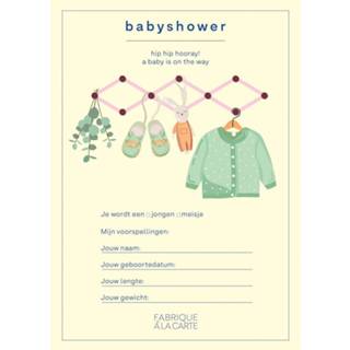 👉 Babyshower active baby's Fabrique a la Carte Invulkaarten– 15 Stuks – A5 8720254678665